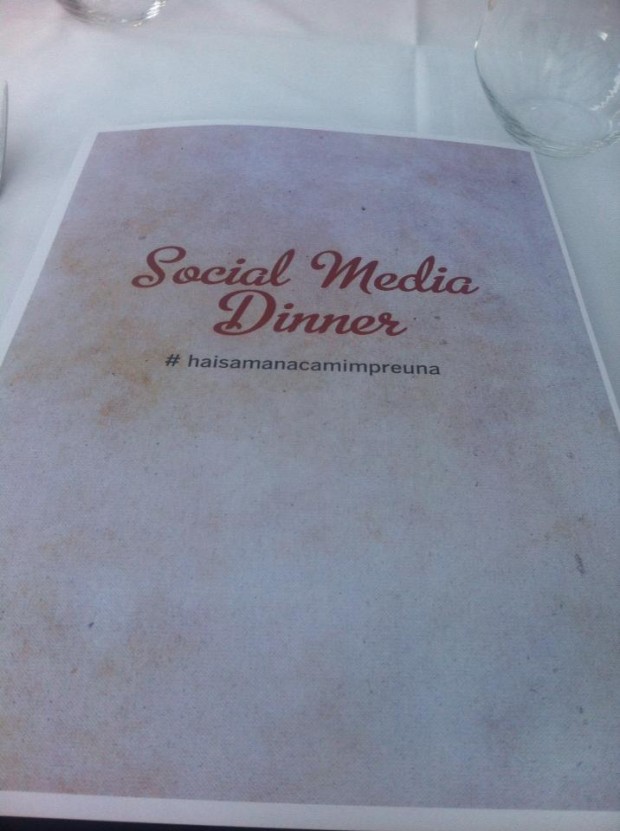social media dinner