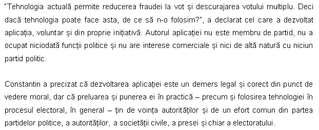 vot corect aplicatie 2